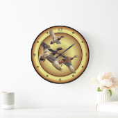 Mallards ~ Wilde Enten ~ Anas platyrhynchos ~   Große Wanduhr (Zuhause)
