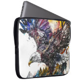 Mallesty Eagle Wasserfarbe Laptopschutzhülle (Vorne Rechts)