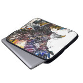 Mallesty Eagle Wasserfarbe Laptopschutzhülle (Vorne Knopf)