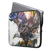 Mallesty Eagle Wasserfarbe Laptopschutzhülle (Vorderseite Links)