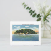 Malletts Bay Blick auf Marble Island Postkarte (Stehend Vorderseite)