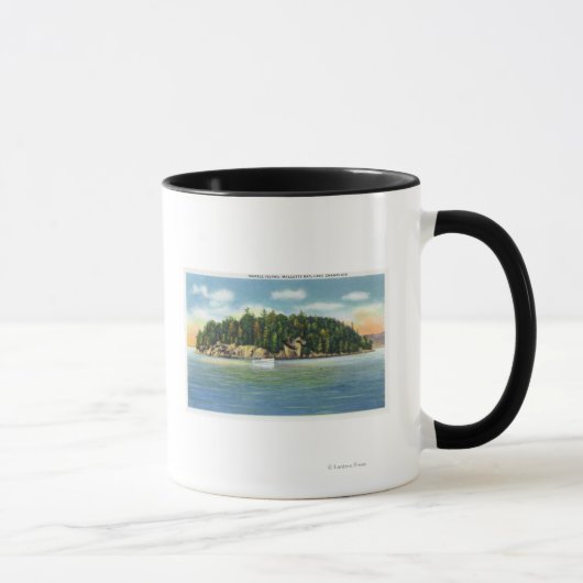 Malletts Bay Blick auf Marble Island Tasse (Rechts)
