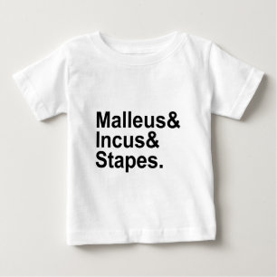 Malleus Incus Stapes Drei Knochen des Mittelohrs Baby T-shirt