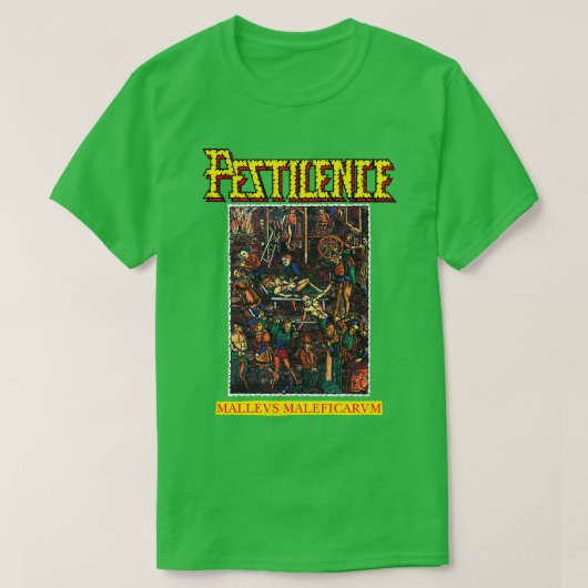 Mallevs Maleficarvm y Pestilence Old School Thrash T-Shirt (Design vorne)