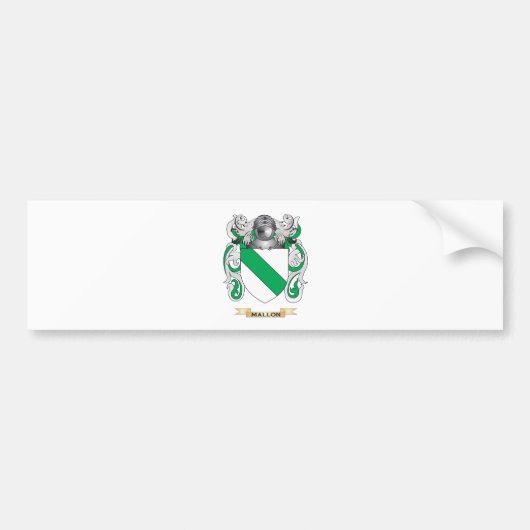 Mallon Wappen (Familienwappen) Autoaufkleber (Vorne)