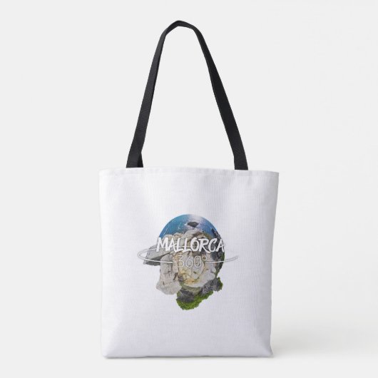 Mallorca 360 Sa Roqueta Logo Basic Tote Bag Tasche (Rückseite)