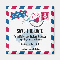 Mallorca Air Mail Wedding Save the Date