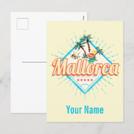 Mallorca Baleareninsel Retro Parrot Vintag Feiertagspostkarte