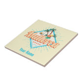 Mallorca Baleareninsel Retro Parrot Vintag Fliese (Seite)