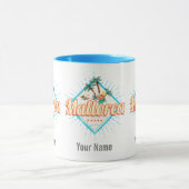 Mallorca Baleareninsel Retro Parrot Vintag Tasse (Zentrum)