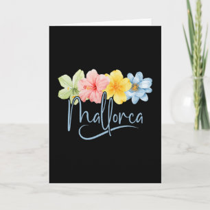 Mallorca Blumen Spanien Learic Inseln Floral Urlau Karte