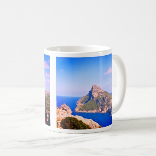 Mallorca Cap de Formentor Foto Kaffeetasse (VorderseiteRechts)