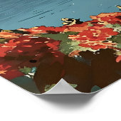 Mallorca Coastal Bliss Vintage Postkarte Poster (Ecke)