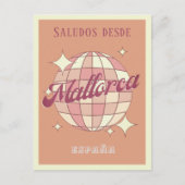 Mallorca España Retro Vintage Postkarte (Vorderseite)