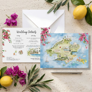 Mallorca Hochzeitswochenende Karte   Spanien Reise