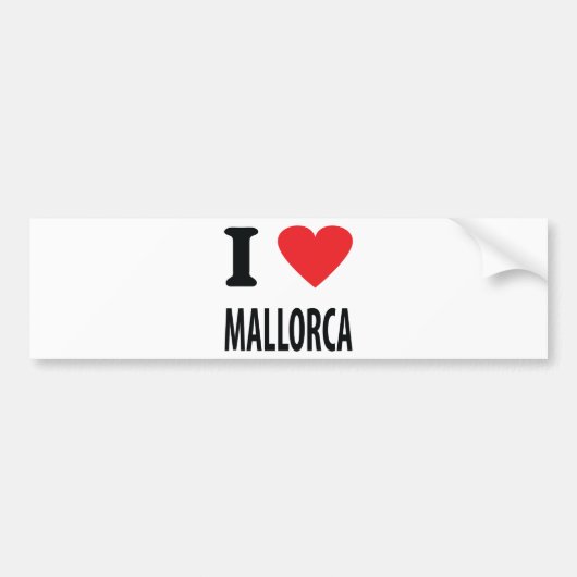 Mallorca-Ikone der Liebe I Autoaufkleber (Vorne)