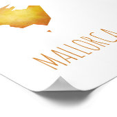 Mallorca Karte Poster (Ecke)