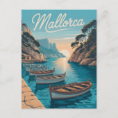 Mallorca Küste Vintag Postkarte (Vorderseite)
