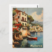 Mallorca Küstenstreifen Vintag Postkarte (Vorne/Hinten)