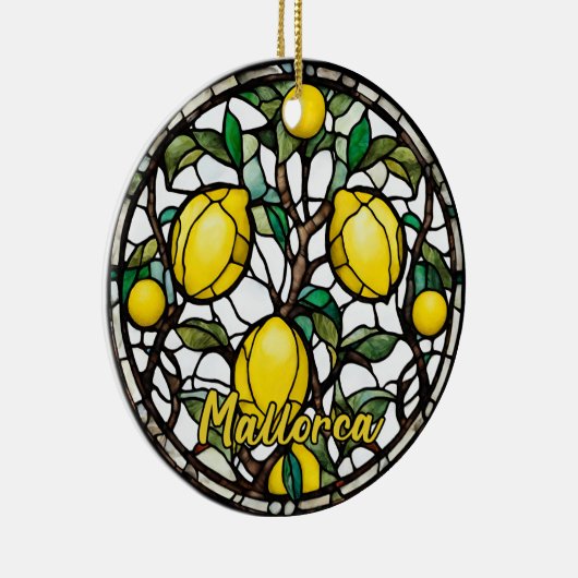 Mallorca Lemon Tree Keramik Ornament (Rechts)