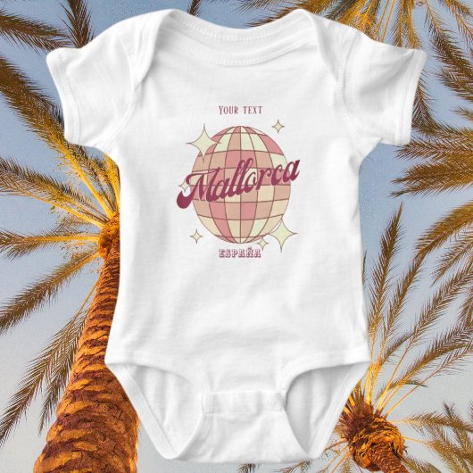 Mallorca Magaluf Spanien Rosa Baby Urlaub Baby Strampler