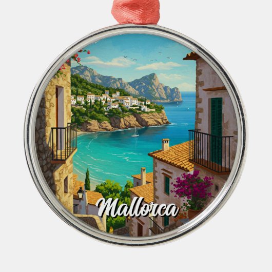 Mallorca Ornament Aus Metall (Vorne)