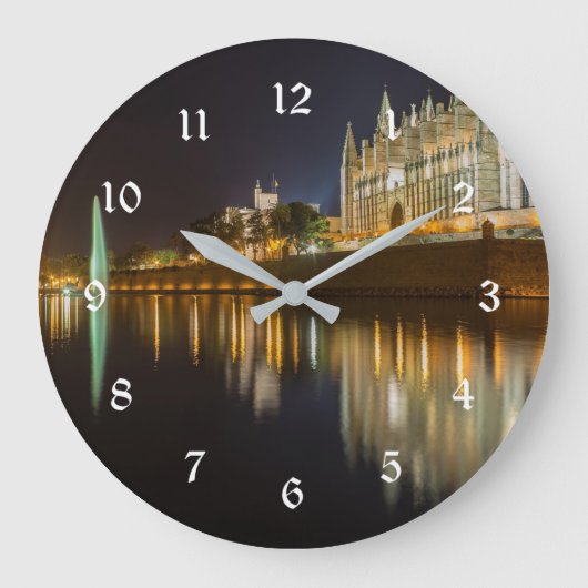 Mallorca, Palma de Mallorca, scenic photograph Große Wanduhr (Vorderseite)