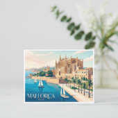 Mallorca Palma Spanien Postkarte (Stehend Vorderseite)