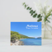 Mallorca, Playa Formentor - Postkarte (Stehend Vorderseite)