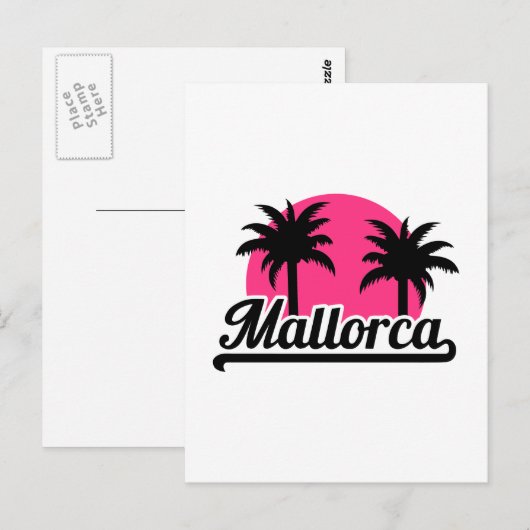 Mallorca Postkarte (Vorne/Hinten)