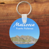 Mallorca Puerto Pollensa Souvenir Schlüsselanhänger (Vorderseite)