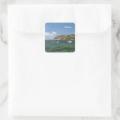Mallorca Quadratischer Aufkleber (Tasche)