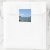 Mallorca Quadratischer Aufkleber (Tasche)