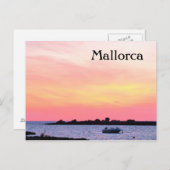 Mallorca Romantischer Sonnenuntergang - Postkarte (Vorne/Hinten)