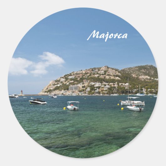 Mallorca Runder Aufkleber (Vorderseite)