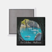 Mallorca Sa Calobra Bay Souvenir Magnet (Vorderseite/Rückseite)
