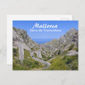 Mallorca Serra de Tramuntana Postkarte (Vorne/Hinten)