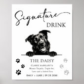 Mallorca Shepherd Hund Wedding Signature Drink Sig Poster (Vorne)