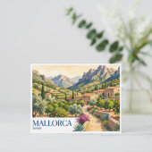 Mallorca Sóller Spanien Postkarte (Stehend Vorderseite)