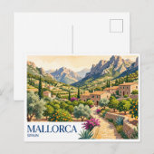 Mallorca Sóller Spanien Postkarte (Vorne/Hinten)