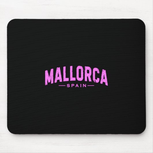 Mallorca Spain Balearic Islands Vacation Summer Be Mousepad (Vorne)