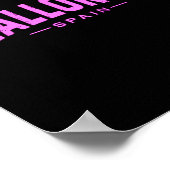 Mallorca Spain Balearic Islands Vacation Summer Be Poster (Ecke)