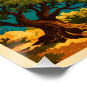 Mallorca, Spain, in a classic retro  Poster (Ecke)