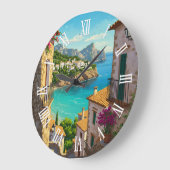 Mallorca Spain Travel Große Wanduhr (Winkel)