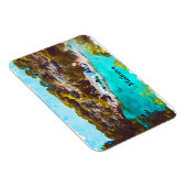 Mallorca Spanien Aquarell Panorama Landschaft Magnet (Rechte Seite)