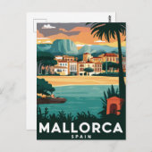 Mallorca, Spanien Beach Stylist Postkarte (Vorne/Hinten)