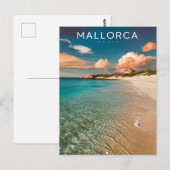 Mallorca, Spanien Beach Travel Postkarte (Vorne/Hinten)