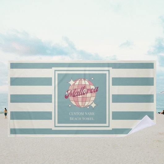 Mallorca Spanien Ferien Name Strandtuch