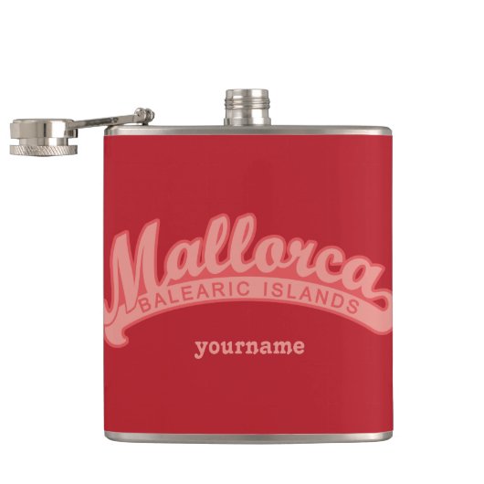 MALLORCA - Spanien - Flaschen mit Monogramm Flachmann (Geöffnet)