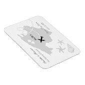 Mallorca Spanien Hochzeit Ziel Save the Date Magnet (Rechte Seite)